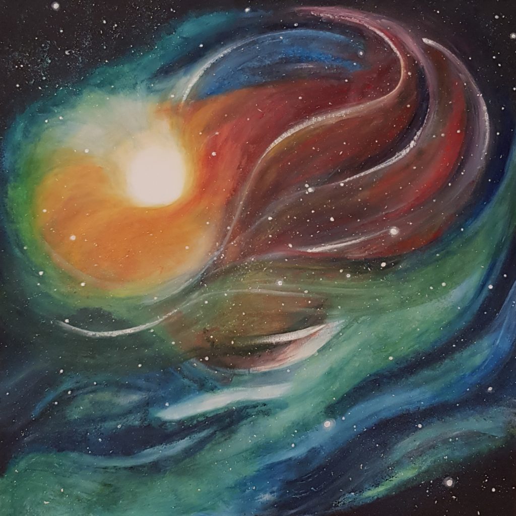 "Nebulosa" -acquerello, acrilico-